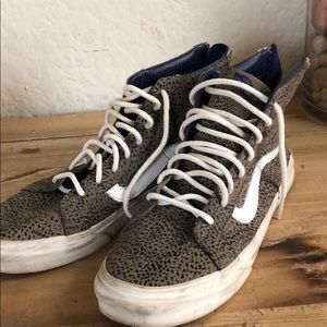 Vans snake skin high tops